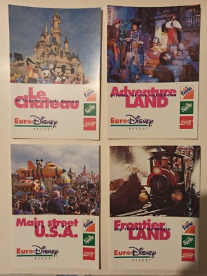 4 Euro AK Disney Resort Disneyland 80er Coca Cola Sprite Fanta