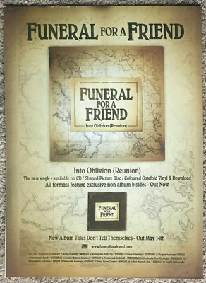 FUNERAL FOR A FRIEND - INTO OBLIVION 2007 Full page UK magazine ad