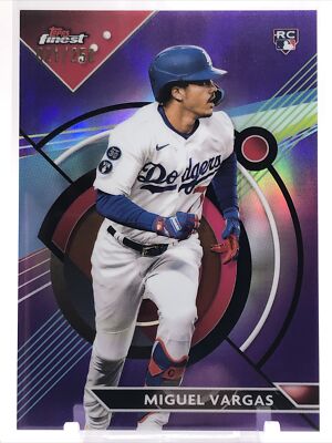 2023 Topps Finest Miguel Vargas Purple Refractor RC /250 Los Angeles Dodgers