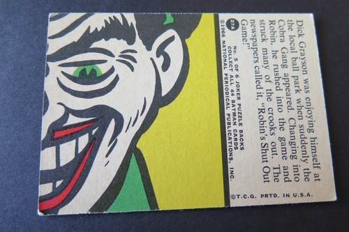 1966 Topps Batman Series A Red Bat Logo Tarjetas individuales tú eliges Completa tu conjunto - Imagen 79 de 139