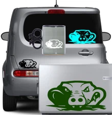 Alligator Head Vinyl Decal Waterproof Sticker Crocodile Croc Car Bike Laptop