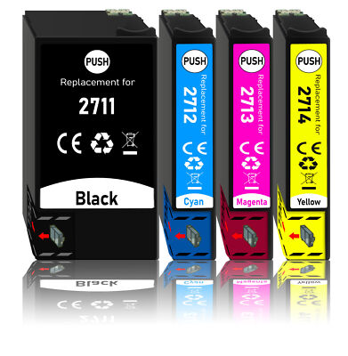 4er Multipack kompatibel mit Epson WorkForce WF7110 WF7620