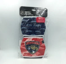 Florida Panthers Reusable Face Cover NHL Forever Collectibles 2 Pack New NWT