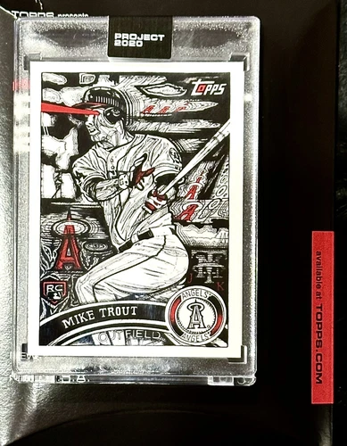 TOPPS PROJECT 2020 MIKE TROUT CARD DESIGNED BY JK5 #121 ANGELS