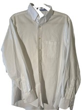 Chaps White Classic Fit Oxford Wrinkle Free 15/15.5 34/35