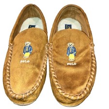 Polo Ralph Lauren Declan Bear Moccasins Men's Slippers Size 9M