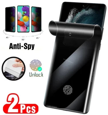 2X Anti-Spy Blickschutzfolie Sichtschutz für Samsung S20 S21 S22 S23 Plus Ultra - Bild 1 von 4