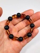 Amber Bracelet Natural Baltic Amber bead Bracelet Genuine amber Pressed