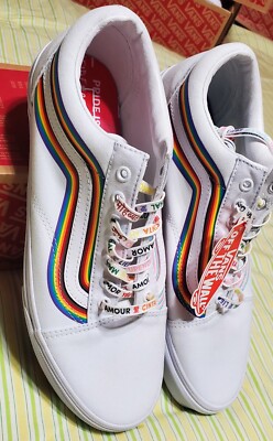 VANS Off The Wall Old Skool Pride White Men 13