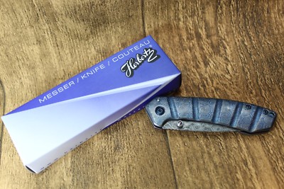 C. Jul. HERBERTZ Taschenmesser - DAMAST OPTIK - Gürtelclip - NEU & ovp - 576510
