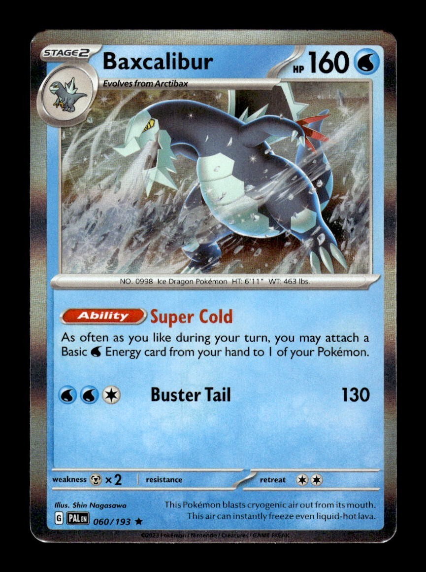 Pokemon Trading Card Game Paldea Evolved Rare Baxcalibur #60
