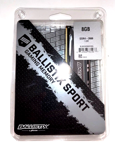 Mémoire de jeu pour ordinateur portable Crucial Ballistix Sport LT 2666 MHz DRAM DDR4 unique 8 Go - Photo 1/1