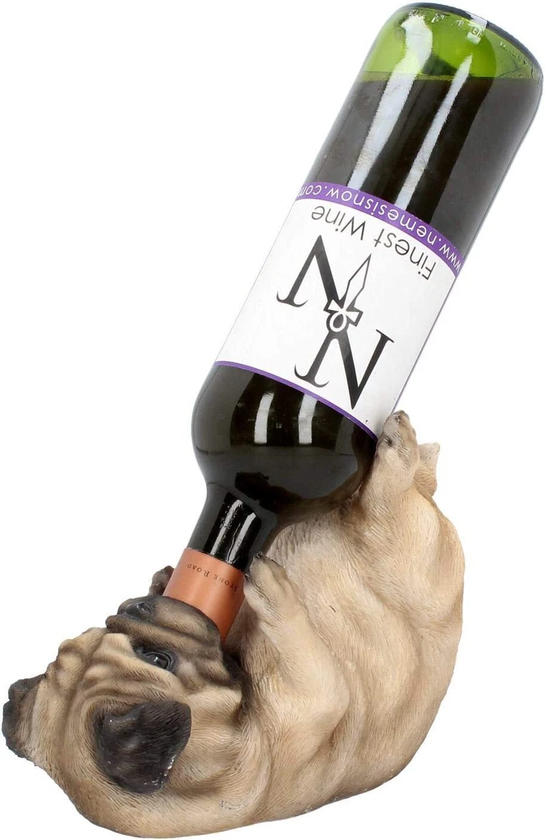 Pug wine holder sale