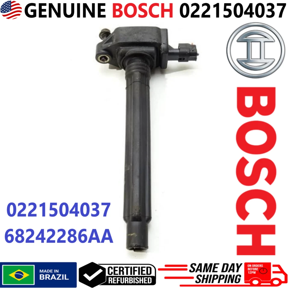 Bobinas de encendido originales Bosch para Chrysler Dodge Jeep Fiat 2014-2019, 0221504037 Foto 2 de 4