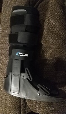 Breg SoftGait Air Walker Calf Ankle Foot Toe Boot W AIR PUMP Size Large Tall
