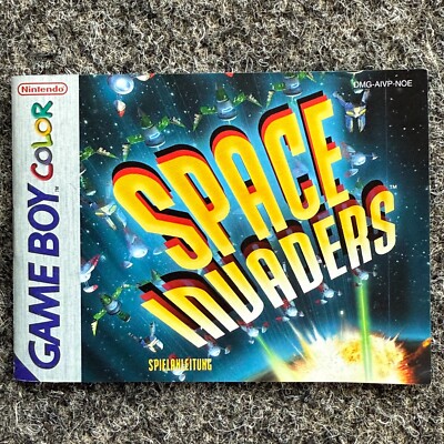 Nintendo Gameboy Color Anleitung Space Invaders Handbuch