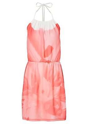 Bodyflirt Summer Dress Mini Dress Floral Dress Size 44 Salmon Pink 947364
