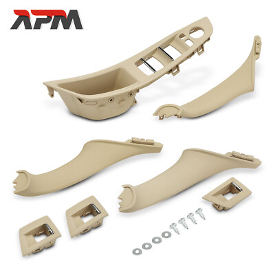 7x Türgriff Innenausstattung Beige Vorne Hinten für BMW 5er F10 5er Touring F11