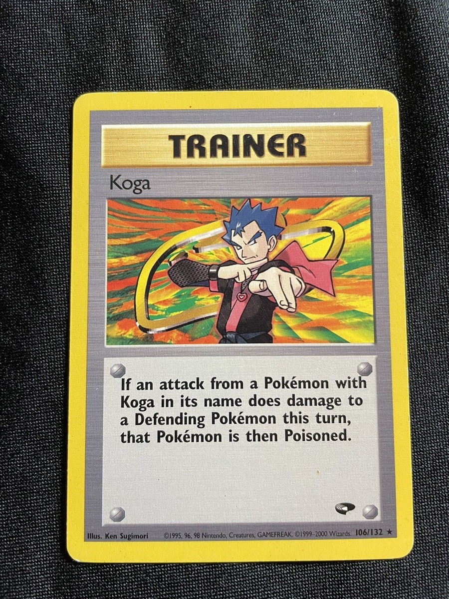 koga card pokemon Koga's Gym Hero Cards If heads Koga's Ninja Trick - Challenge