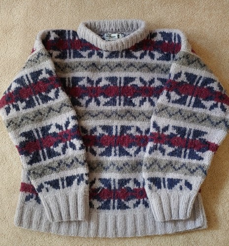 Vintage 90s DEL MUNDO 100% Wool Chunky 