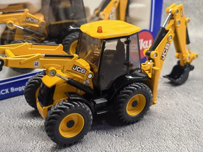 1:50 Scale Diecast Alloy JCB 4CX Backhoe Loader Engineering Vehicle Cars Model - Image 2 of 4