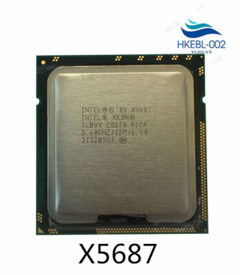   Xeon X5687 SLBVY Quad Core 3.6GHz LGA 1366 CPU Processor #F13