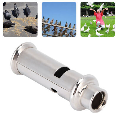 Edelstahl-Ultraschall-Pfeife Portable Tauben Pfeife Vögel Haustier