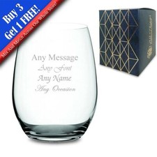 Personalised Engraved 21oz Pure Stemless Gin Tumbler with Gift Box