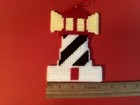 Lighthouse Ornament, Handmade, Needlepoint  — photo 3