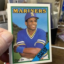 1988 O-Pee-Chee Seattle Mariners Baseball Card #349 Alvin Davis