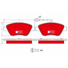 Satz Bremsbeläge Bremsklötze vorne für Fiat Stilo 192 | 130771
