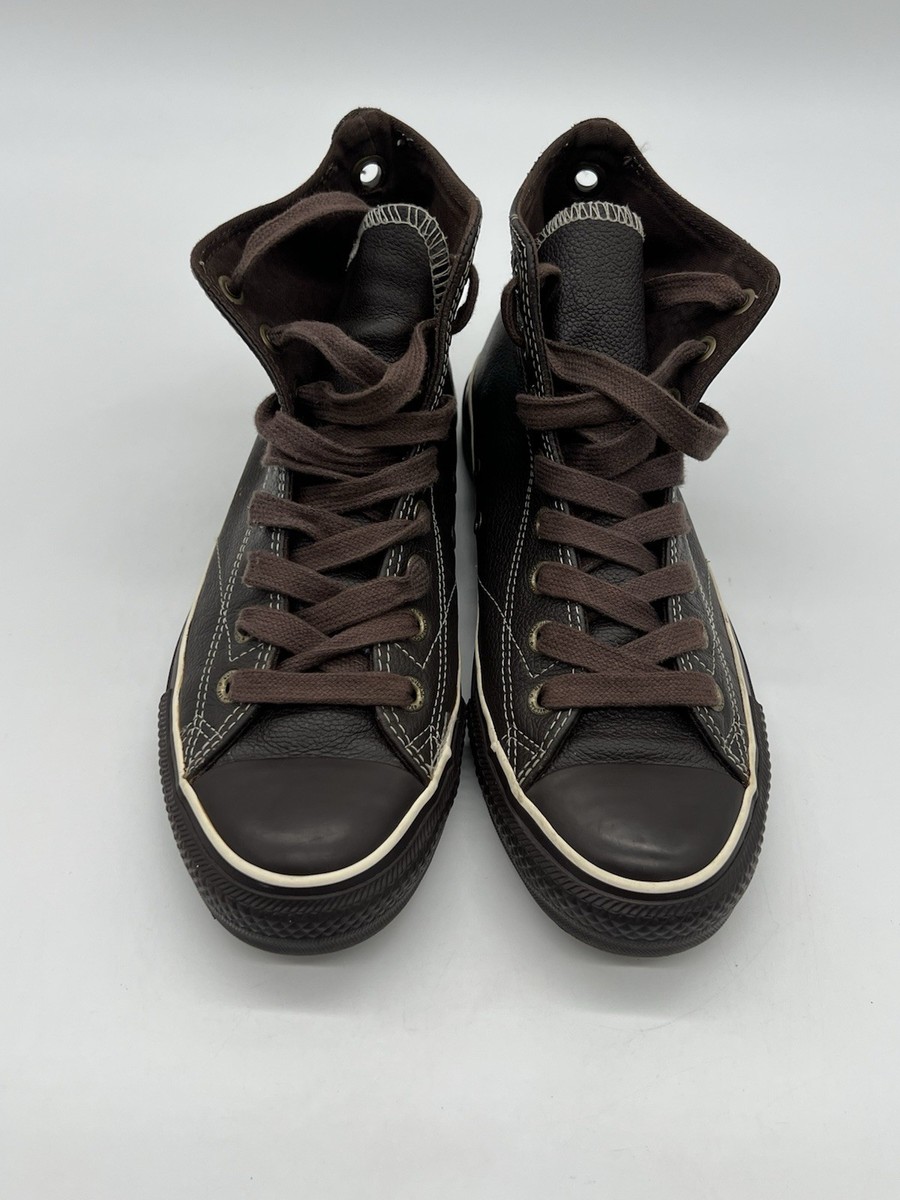 Converse All Star Cuir Marron Converse Cuir Chaussure Converse