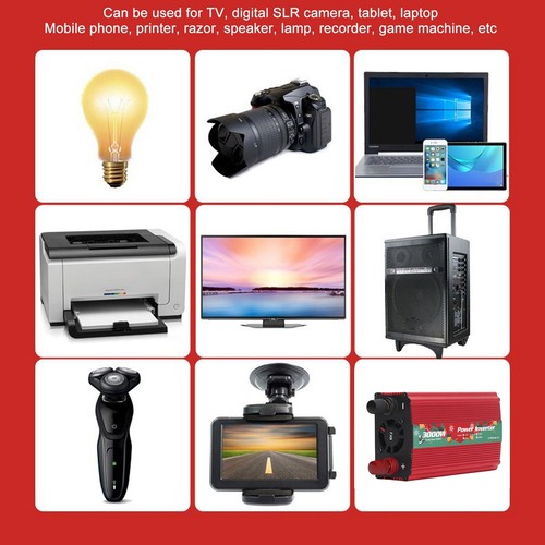 (220V)24V Christmas Standard Car Inverter Aluminum Car Sunshade Inverter Laptop - Picture 19 of 24