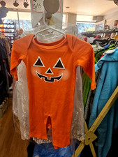 Baby's Halloween Pumpkin Costume Bodysuit, Size 0-3 Months