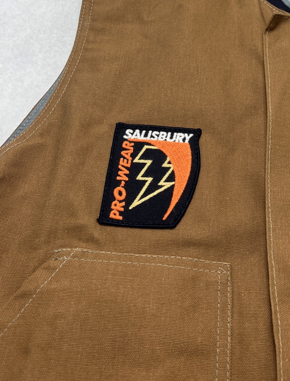 SALISBURY PRO-WEAR Arc Flash Protective  Vest Mens  Large Brown 45 CAL/CM 2 NWT - second product detail image