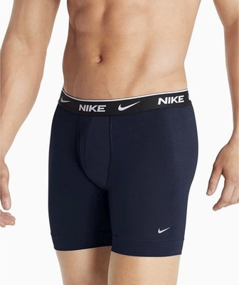 Nike Underwear Everyday Cotton Stretch Boxer Briefs (3-Pack) Mens Size S