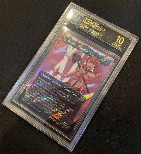 VANILLE CHEERFUL L'CIE MtG Final Fantasy Surge Foil Card 0537 BGS 10 BLACK LABEL