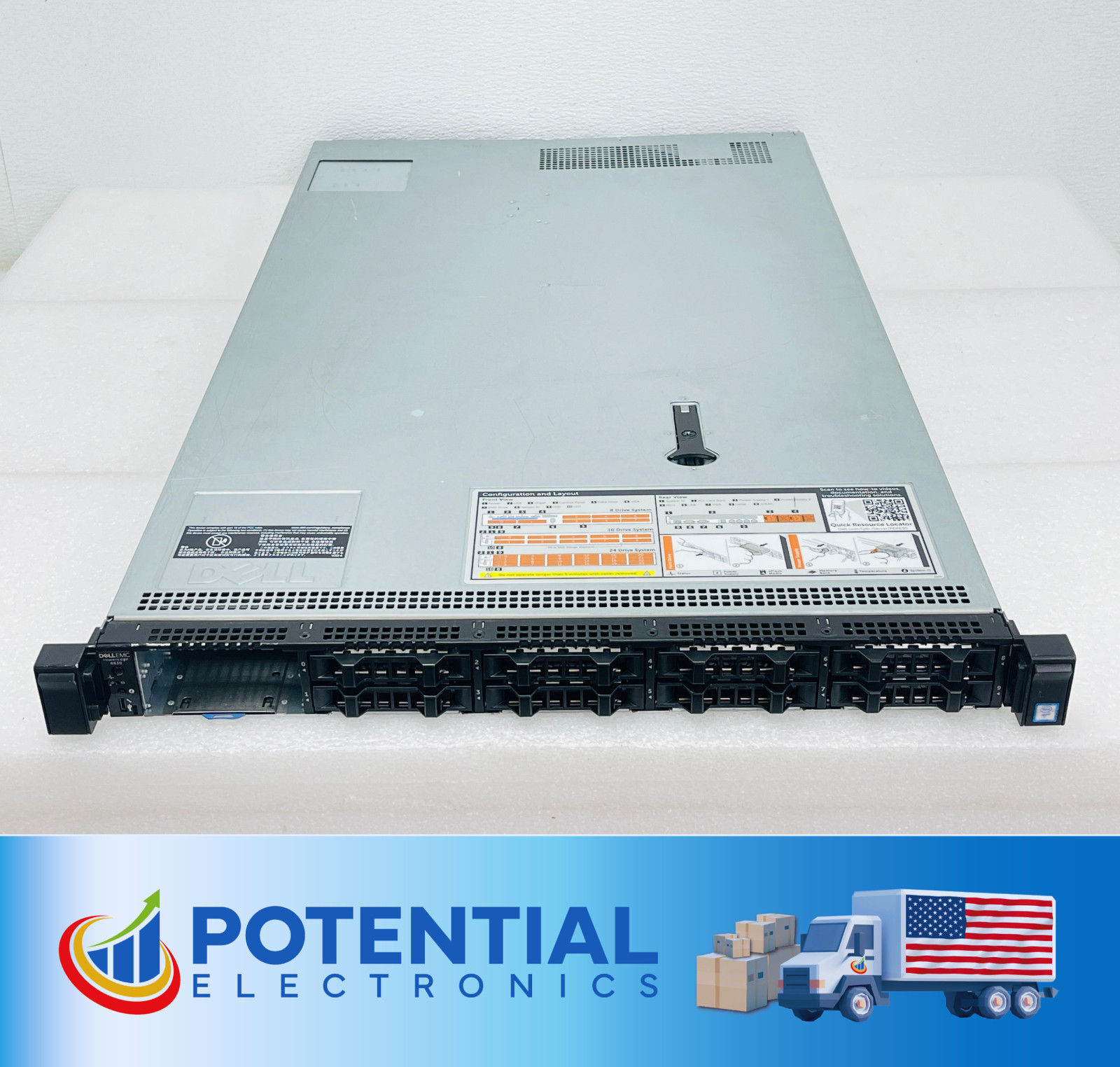 USED - Dell PowerEdge R630 CTO Server, (No CPU, No Ram, No SSD/HDD, No PSU)
