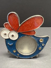 Metal & Enamel Chicken Hen Picture Frame