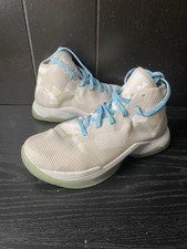 Under Armour Kids 4.5y White Blue Basketball ...