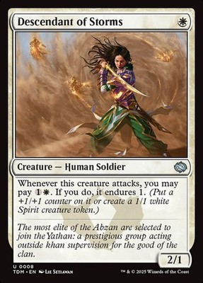 Descendant of Storms (008) Tarkir: Dragonstorm TDM MTG Magic