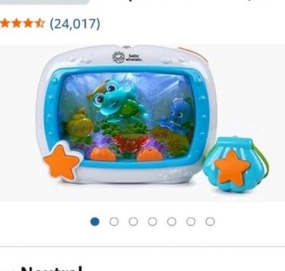 S-1    Baby Einstein  Sea Dreams Soother Crib Toy Bubble Music Lights Remote