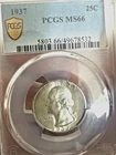 1937 25C PCGS MS-66