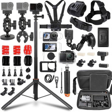 Accessories Kit for DJI Osmo Action 6,Carrying Case with Belt 135Cm Selfie Stick