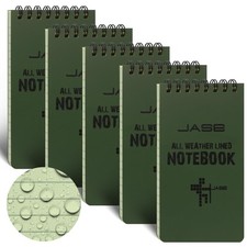Yamadura All-weather Top-spiral Notebook 3" X 5" Green Cover Waterproo