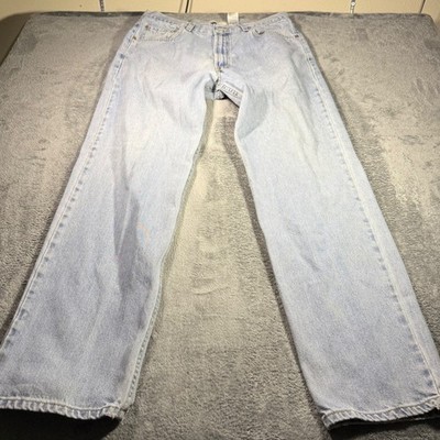 Levi's 550 Relaxed Fit Mens Light Wash Blue Denim Jeans W36 L34 VTG Y2K