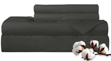 300 Thread Count 100 Long Staple Combed Cotton Set - 3 Piece Twin Bed 1 Fitt...