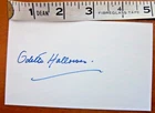 WORLD WAR 2 S.O.E ODETTE HALLOWS GC,MBE SIGNED ON PIECE