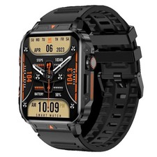 Montre Connectée Militaire Étanche , Appel Bluetooth, Assistant Vocal, 400 mAh