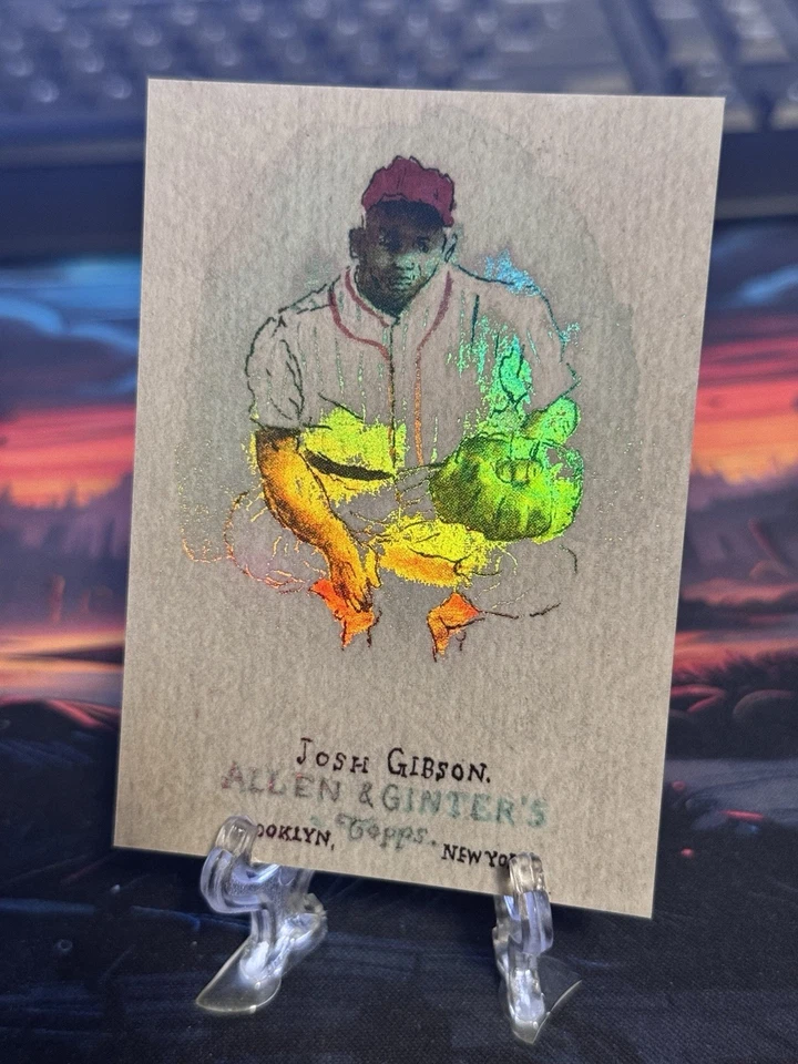 JOSH GIBSON  2025 Topps Shoebox Treasures RAINBOW FOIL PARALLEL  14/25 - Image 2 of 3